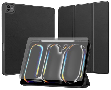 Чехол для планшета AIRON Premium SOFT for Apple iPad Pro 13 2024 с защ. пленкой и салфеткой Black (4822352781129)