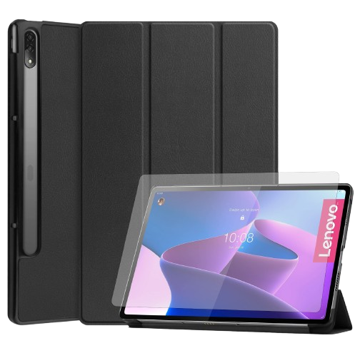 Чехол для планшета AIRON Premium for Lenovo Tab P12 Pro с защитной пленкой и салфеткой Black (4822352781108)