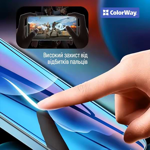 Фото - Захисне скло для смартфону Colorway 9H FC glue for Apple iPhone 17 Black (CW-GSFGAI17-BK)