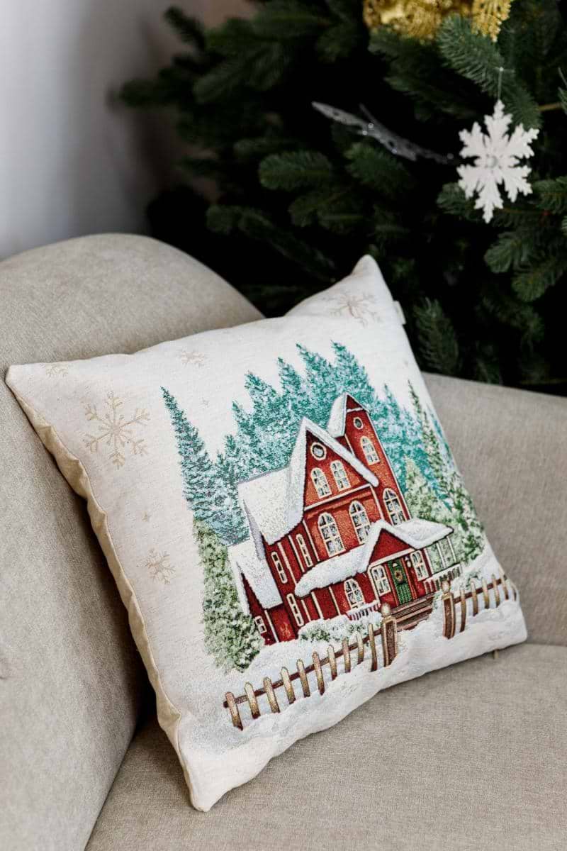 Подушка декоративна Прованс Святковий будинок Будинок 45х45 см (031405)