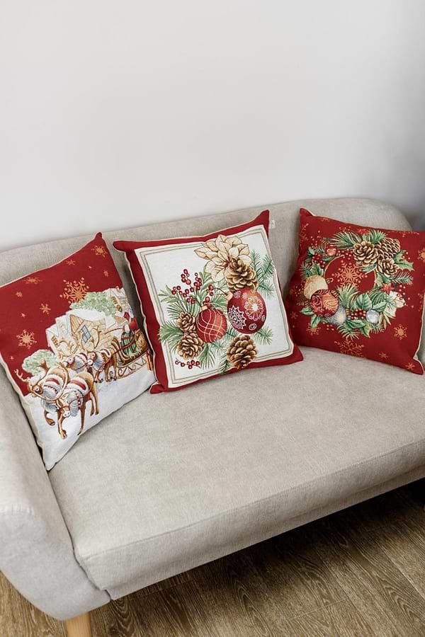 Фото - Наволочка Прованс гобелен  PRESENT 45х45 Віночок (031393)