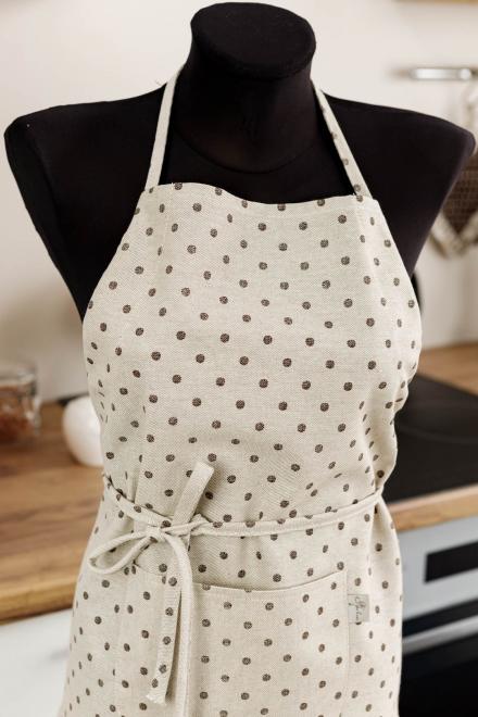 Фото - Фартух Прованс Горох коричневий (031630)