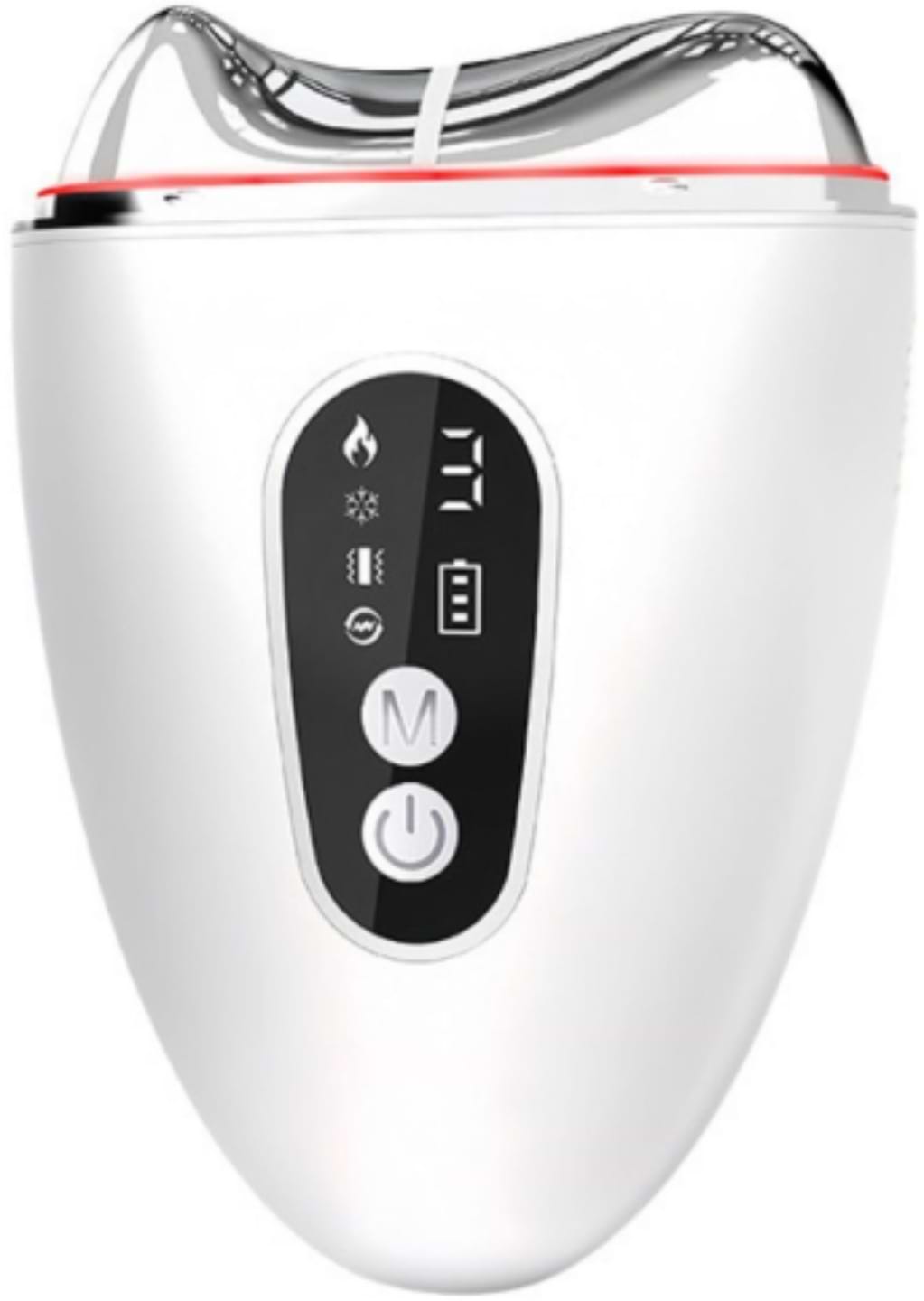 Масажер для обличчя AIMED SkinLift Guasha Anti-Aging RF Lifting Hot&Cold EMS+LED White (AI-EMS_Guasha_wh) - Фото 1