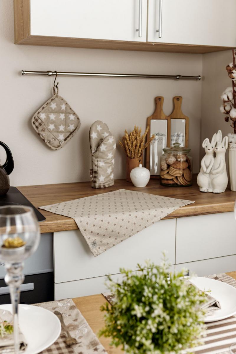 Фото - Прихватка-рукавица Прованс беж универсальный (031506)