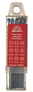 Свердло VITALS HSS 4341 4,8 10 шт. Master (190252)