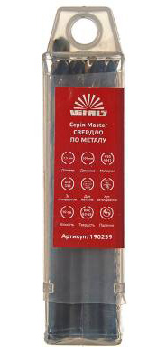 Свердло VITALS HSS 4341 7,5 10 шт. Master (190259)