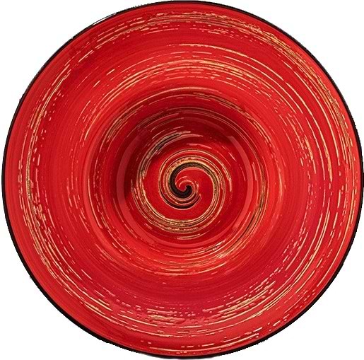 Тарелка суповая Wilmax Spiral Red 25.5 см (WL-669227 / A)