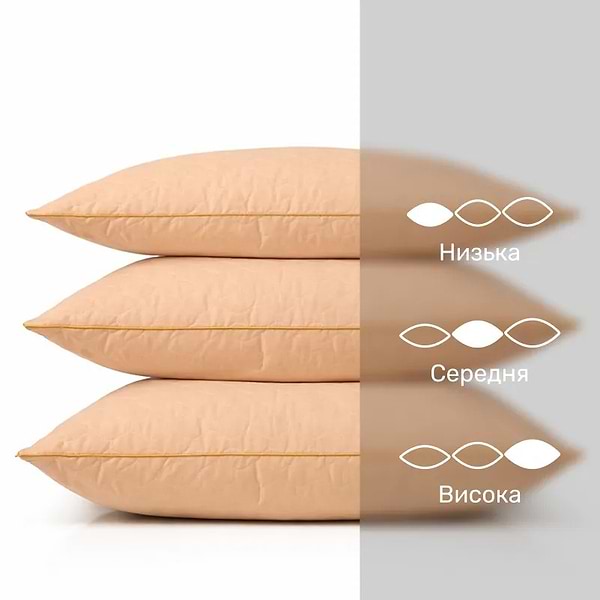 Фото - Подушка стандартна MirSon шовкова 1254 Carmela Silk Kapok Середня 40х60 см (2200001518520)