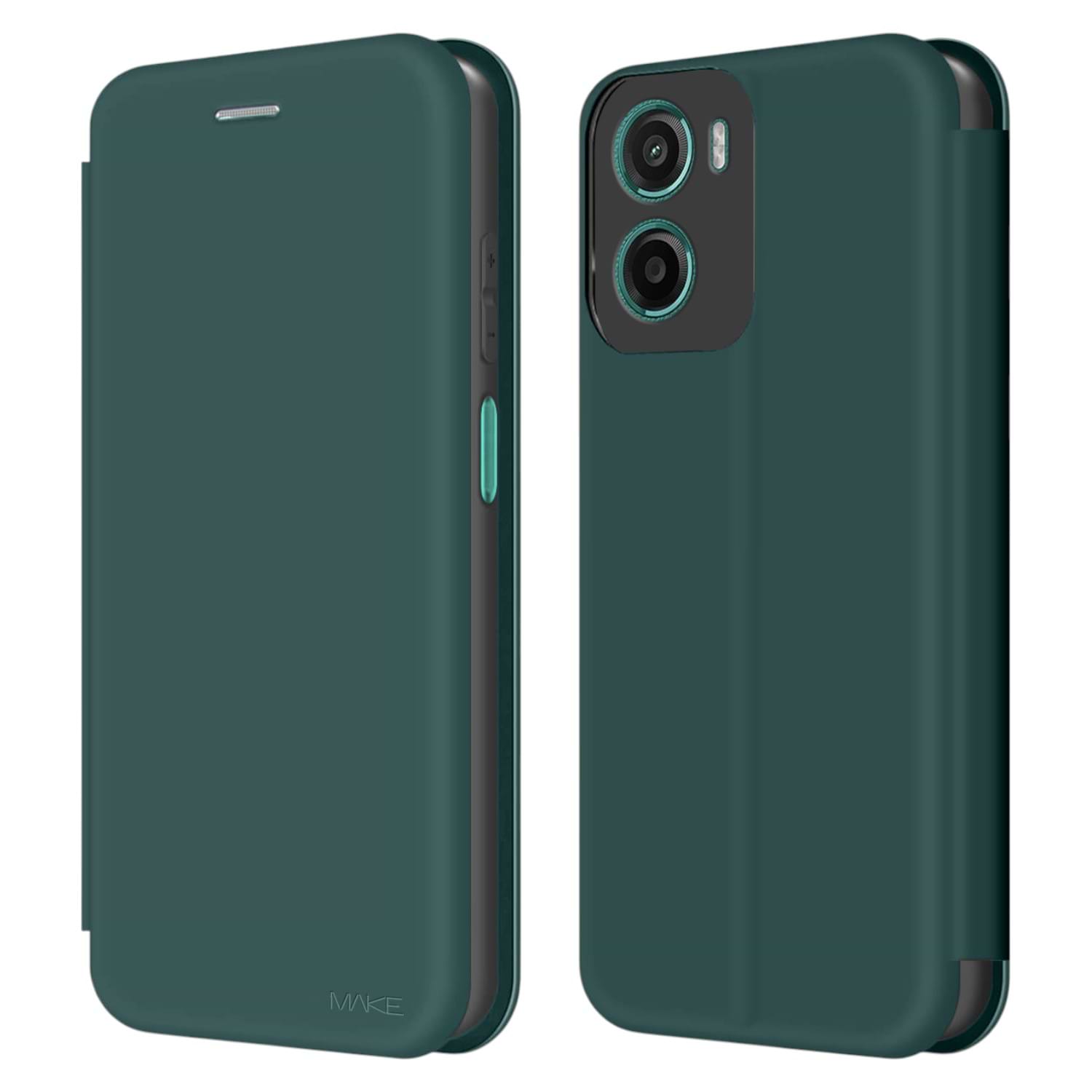 Чехол для смартфона MAKE Motorola G05/E15 Flip Forest Green (MCP-MG05/E15FG) - Фото 1