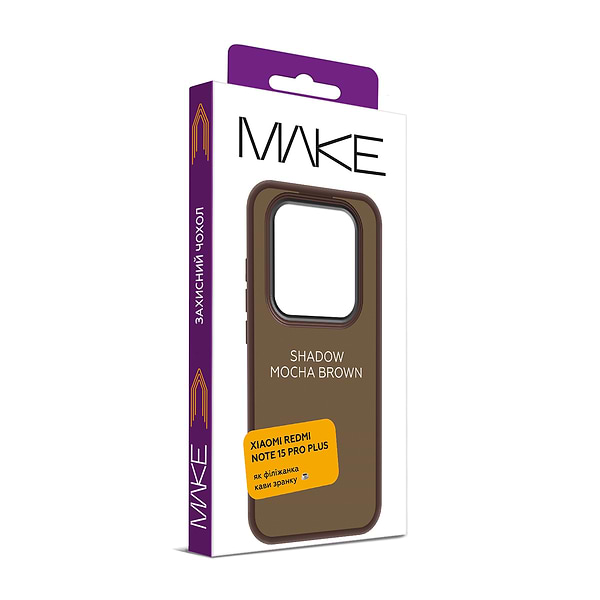Фото - Чехол для смартфона MAKE Shadow for Xiaomi Redmi Note 15 Pro+, Mocha Brown (MCSD-XRN15PPMB)