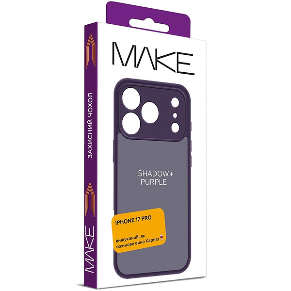 Фото - Чехол для смартфона MAKE Shadow plus for Apple iPhone 17 Pro, Purple (MCSD-AI17PPL)
