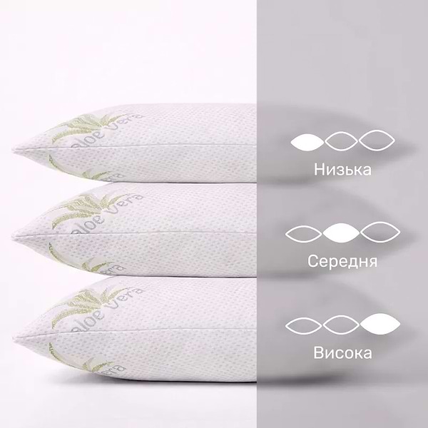 Фото - Подушка стандартна MirSon №864 Dorotea з Евкаліптом Hand made Середня 60х60 см (2200003213782)