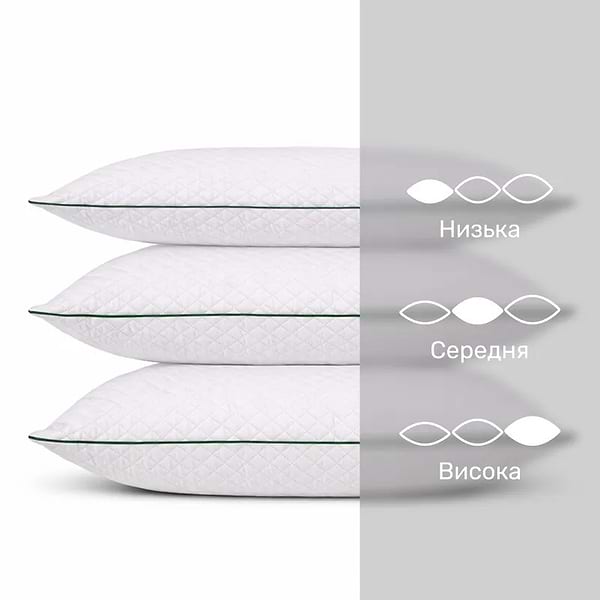 Фото - Подушка стандартна MirSon бавовняна 1286 Eco Aloe Vera Середня 40х60 см (2200001520035)