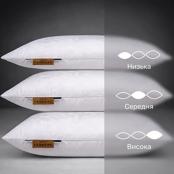 Фото - Подушка стандартна MirSon №15-21 Ferrero Eco-Soft White 40х60 см (2200011164625)