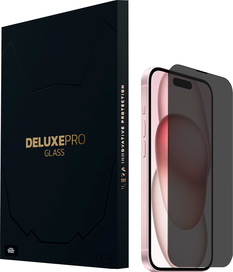 Захисне скло для смартфону ILera DeLuxe Incognito FullCover Glass for iPhone 15 (iLInDL15)