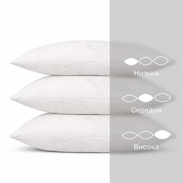 Фото - Подушка стандартна MirSon антиалергенна №743 Julia Ecosilk середня 60х60 см (2200001485877)