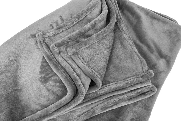 Фото - Набір плед + подушка в авто EVAtech із махри S для Honda Сірі (MBLMPSSGV060)