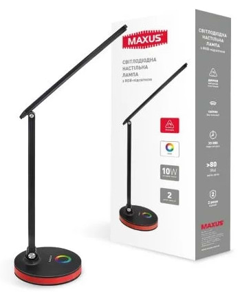 Фото - Настольная лампа Maxus DL 10W 3CCT BL RGB (1-MDL-10W-BLRGB)