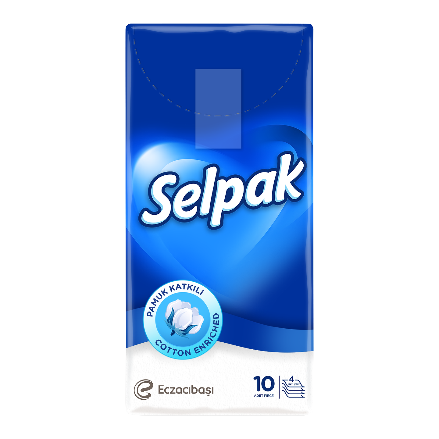 Салфетки гигиенические сухие SELPAK стандарт 10х10 (36360100)
