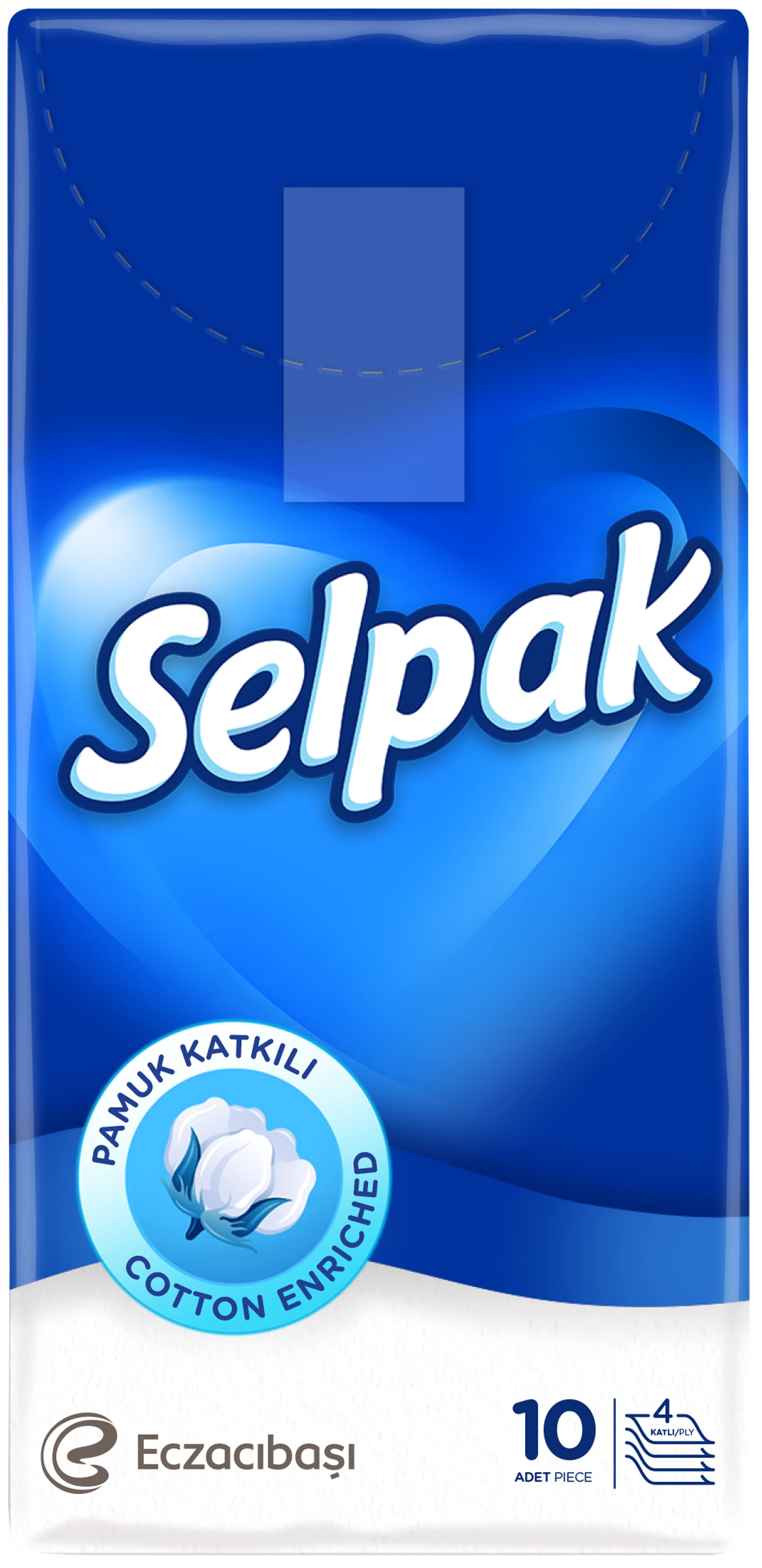 Салфетки гигиенические сухие SELPAK стандарт 10х10 (36360120)