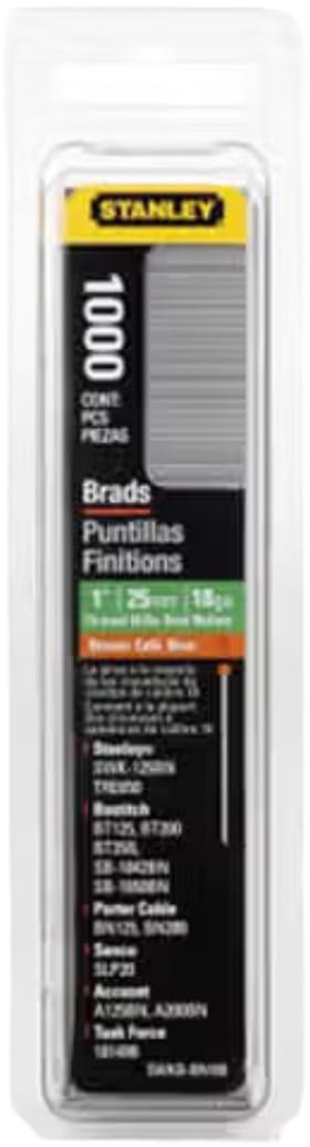 Скоби Stanley тип J 15 мм 1000 шт. (1-SWK-BN0625T)