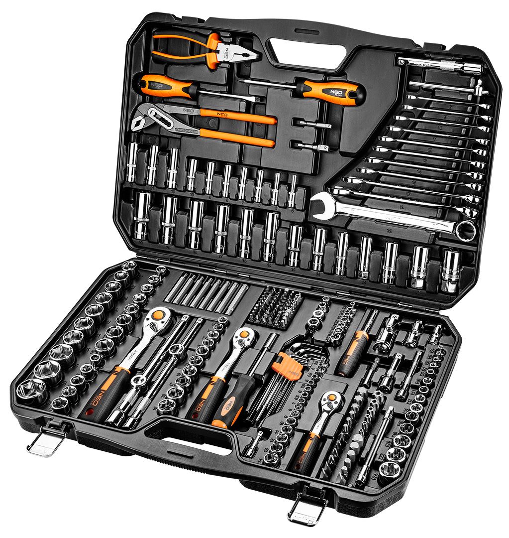 Набір торцевих голівок Neo Tools 1/2", 1/4", 3/8" 233 шт. (10-078)