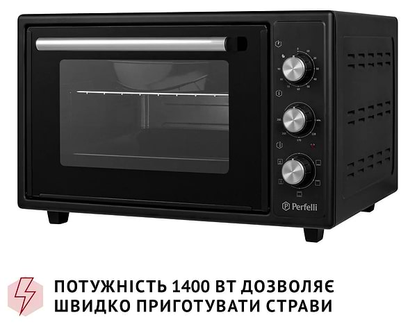 Фото - Печь электрическая Perfelli TRIMO 37 BLACK