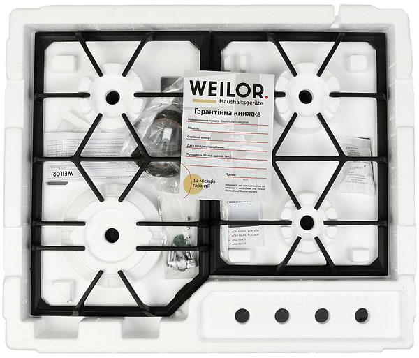 Фото - Варильна поверхня газова Weilor GM 604 BL