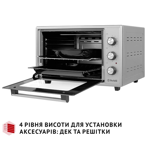 Фото - Уценка - Печь электрическая Perfelli CLASSIC 37 GREY