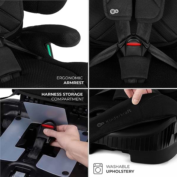 Фото - Автокрісло Kinderkraft Fix2Go i-Size Black (KCFI2GO0BLK0000)