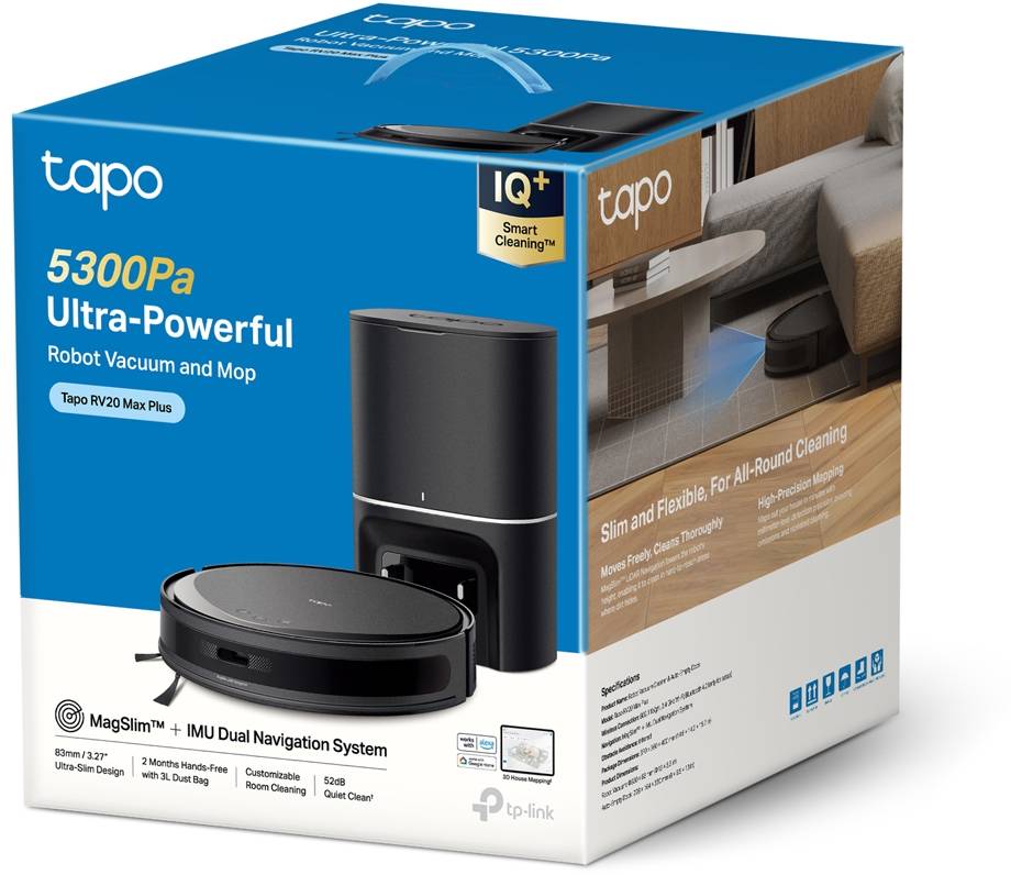 Фото - Робот-пилосос миючий TP-Link Tapo RV20 Max Plus