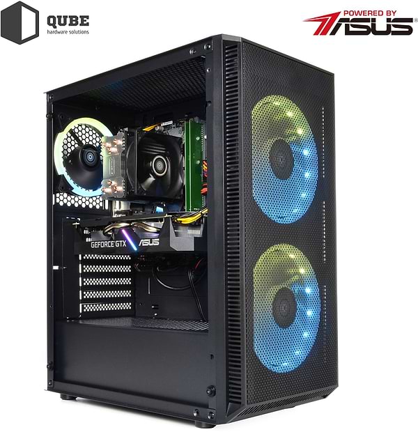 Фото - Системный блок QUBE QB i3 12100F RX 6600 8GB 1642 (i312100FRX66008GB1642)