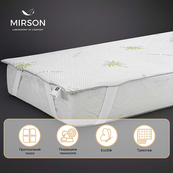 Фото - Наматрасник детский MirSon №1003 Alberto Eco Aloe Vera 70х130 см (2200001489844)