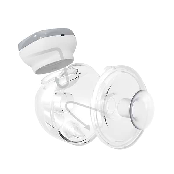 Фото - Электрический молокоотсос BabyOno SHELLY + лактационные вкладки COMFORT, 140шт/уп. в подарок (1000А)