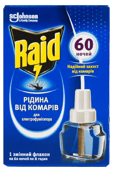 Фумігант рідина Raid 60 ночей (5000204329131) - Фото 1