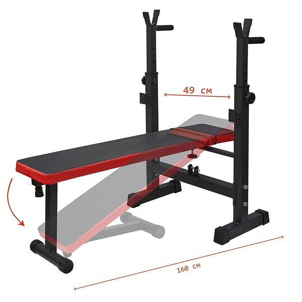 Фото - Лавка під штангу TECOFIT Squat rack 160х49 см (TOP20066154)