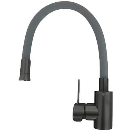 Смеситель кухонный VALESO KF63 гибкий PVD черный