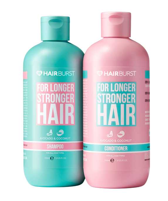 Подарунковий набір для догляду за волоссям HAIRBURST шампунь та кондиціонер для зміцнення волосся 2х350 мл (HB_SHAMP_COND_DUO)
