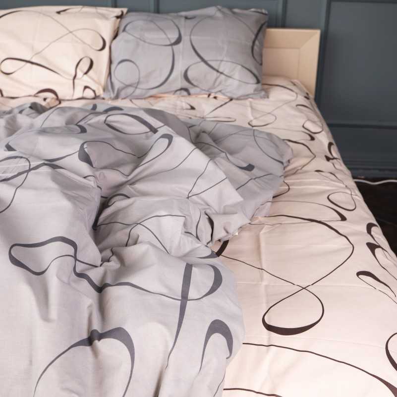 Простирадло двоспальне MirSon Ranforce Elite 17-0849 Ribbona 220x240 см (2200011702063)