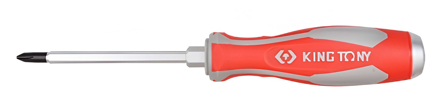 Отвертка KING TONY Ph усиленная №2 100 мм (14610204)