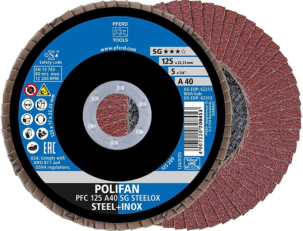 Фото - Круг шлифовальный Pferd 125х22 A40 (4007220167816)