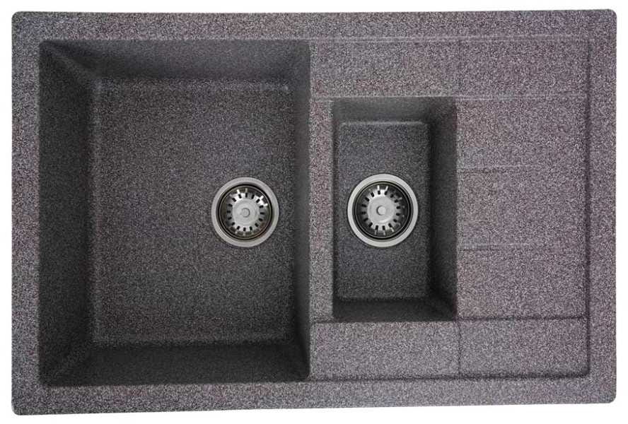 Мойка кухонная Platinum 7850W TOSKANA матовая Микс