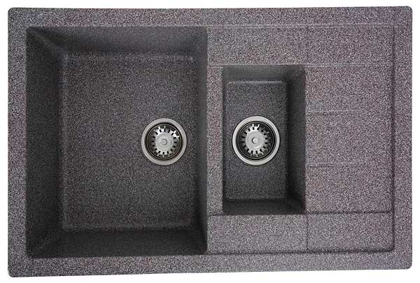 Фото - Мийка кухонна Platinum 7850W TOSKANA матова Мікс