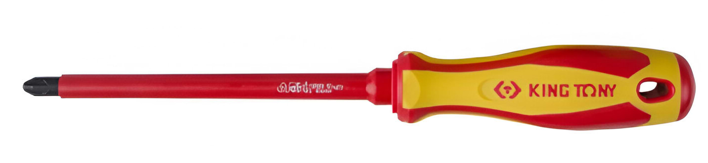Отвертка KING TONY Ph №2 диэлектрическая 100 мм (14710204)