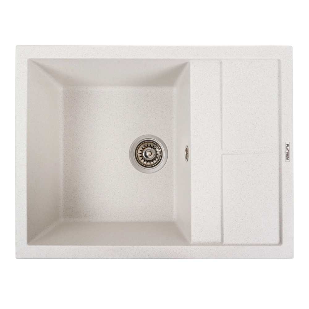 Мийка кухонна VALESO 6550 LOTOS матова Біла в крапку