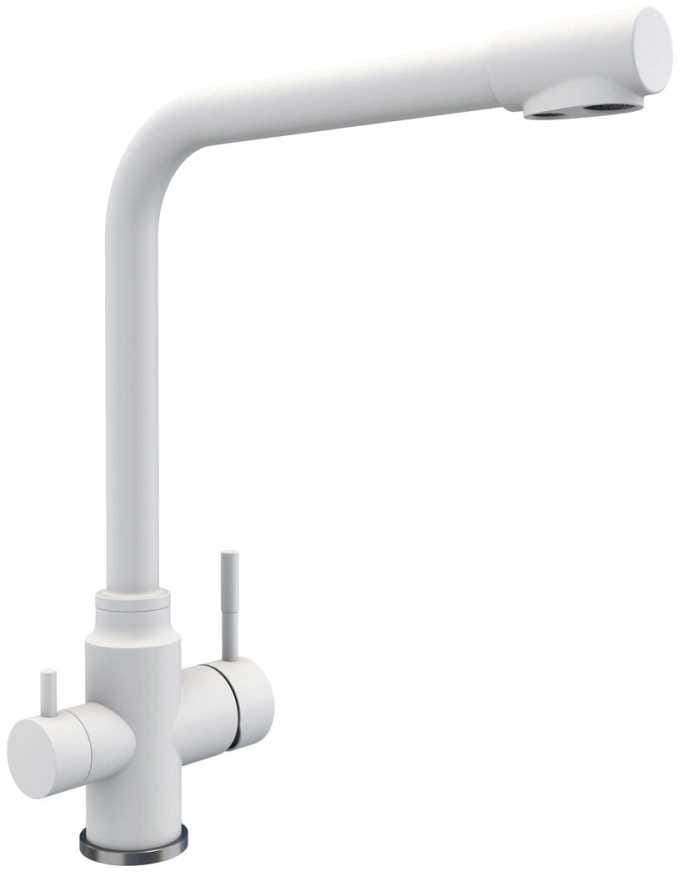 Смеситель кухонный Platinum под фильтр KT 8201 (8626) Белоснежный