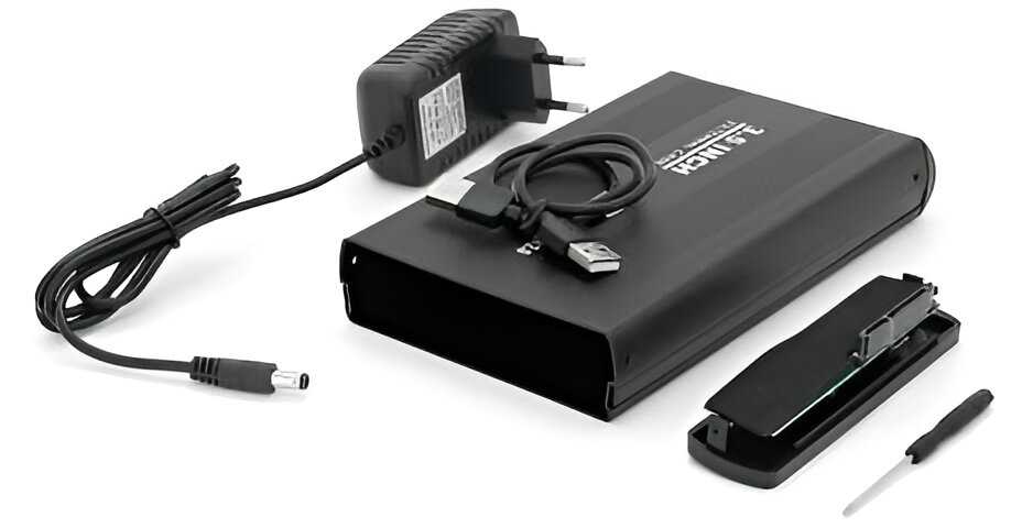 Фото - Внешний карман Voltronic SATA 3,5" USB2.0 Black (3520SBl)