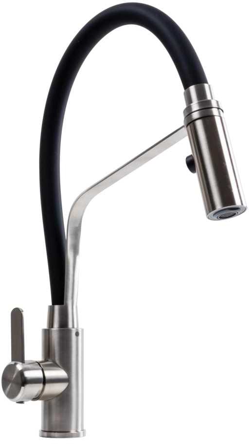 Смеситель кухонный VALESO гибкий с держателем KN36 черный