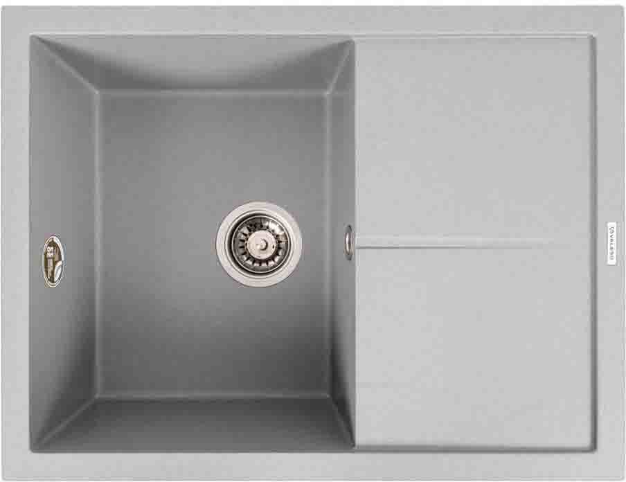 Мийка кухонна VALESO 6550 CRIPTA матова (сірий металік)