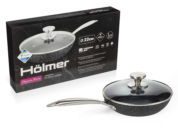 Фото - Сковорода універсальна Holmer FP-22722-SSMBML Elegance